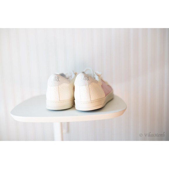 P448 Natural John Mix Media Sneakers 40 NEW - Picture 2 of 6